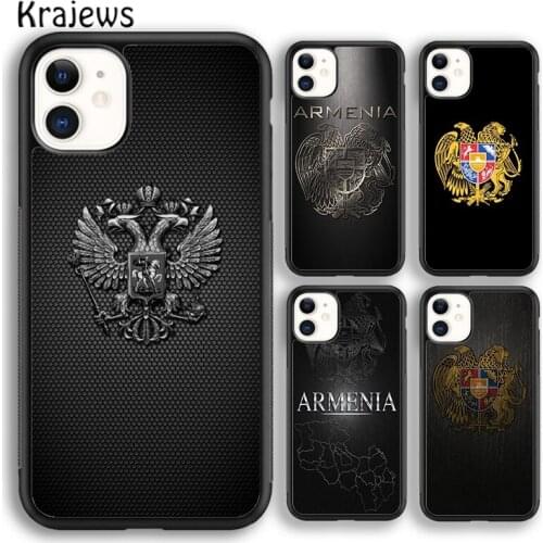 Krajews Armenian Flag Soft Phone Case Cover For iPhone 5 SE 6s 7 8 plus X XR XS 11 12 pro max Samsung Galaxy S8 S9 S10