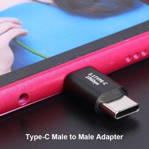 Extension Converter Adapter Coupler USB Type C to USB Type C Adapter 10Gbps High Speed 100W PD Charging Converter