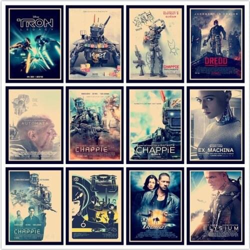 Perfect JL RoboCop/Elysium/Chappie retro posters kraft wall paper High Quality Painting For Home Decor wall stickers HBB43