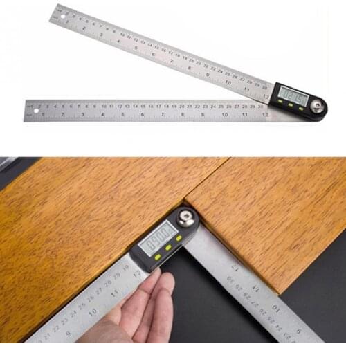 Stainless Steel Digital Protractor 200mm 300mm Inclinometer Goniometer Angle Level Measuring Tool Angle Gauge Digital Ruler