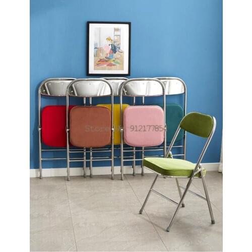 Thicken Folding Chair Back Chair Home Folding Chair Office Chair/Conference Chair Computer Chair Training Chair/Chair