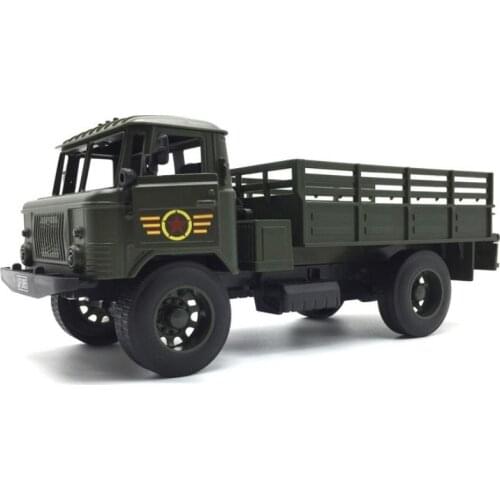 High simulation alloy truck pickup model,1:20 pull back alloy military truck,simulation sound and light control,free shipping