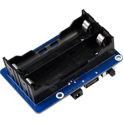 Waveshare UPS HAT (B) For Raspberry Pi 3 / 3B+ / 4B, etc., 5V Uninterruptible Power Supply, 5A High Current, Pogo Pins Connector