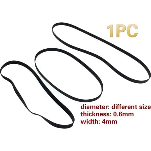 1pc 4mm width transmission rubber drive belt for walkman repeater cassette deck counter audio tape recorder turntable