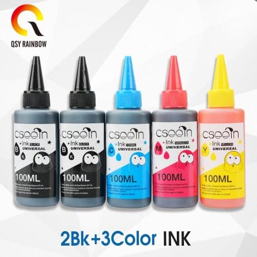 100ML x 5 Color For HP932/933 950/951 Dye Ink For HP Officejet 6100 6600 6700 7110 7612 7610 Printer BK C M Y