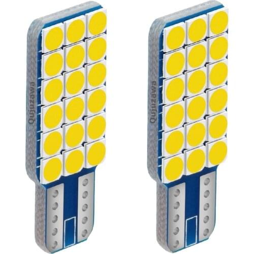 2Pcs 2020 New T10 W5W Super Bright 3030 LED Car Interior Reading Dome Lamps Auto Luggage Compartment Light Wedge Trunk Door Bulb