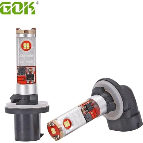 2PCS Car Fog Light Led High Power White 12 LED CSP CHIP 881 880 H27 LED Replacement Bulb For Car led Light 10-30v 6000K-6500K