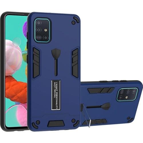 Armor Anti-Shock Phone Case For Samsung A20 A30 S A10 s With Bracket Hard Back Cover For Samsung GalaxyA40 A50 A51 A70 A71 Cases