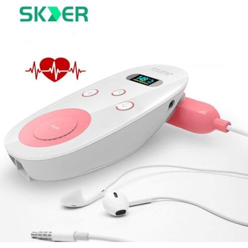 Fetal Doppler Ultrasound Pregnancy Baby Heart Rate Detection Instrument Home Pregnant Pulse Meter Stethoscope Monitoring Probe