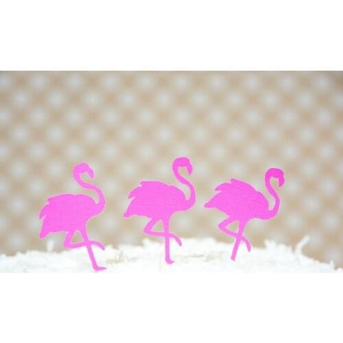Flamingo cupcake toppers Wedding Food Picks Bridal Bachelorette Baby Shower Birthday Summer Party Decor muffin decorations24pcs