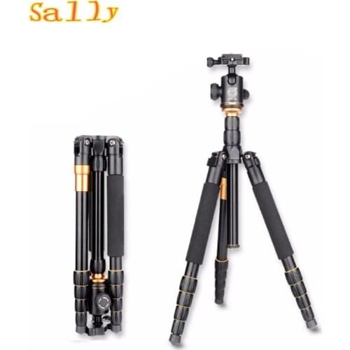 Fotopal EACHSHOT Q666 QZSD Q-666 Aluminium Tripod & Monopod For DSLR Camera Max load 15kg with Q-02 ball head Better than Q999S