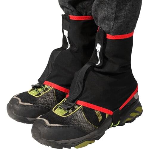 1 Pair of Gaiters Outdoor Sports Running Trail Gaiters Protective Shoe Covers Nylon for cycling running mountaineering