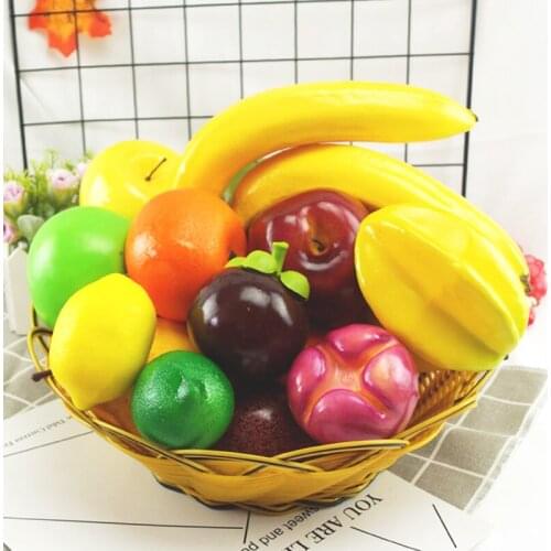 1pc Artificial Apple Pears Fake Fruit Home Decoration Simulation Orange Watermelon Ornament Craft Food Photography Props Home