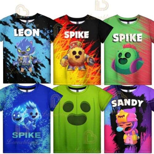 Stars Costume Tshirt Shirt Clothing Leon Kids Crow Spike 3D Print Tops Tees Cloth Boy Girls Women Men Clothes XS 4XL