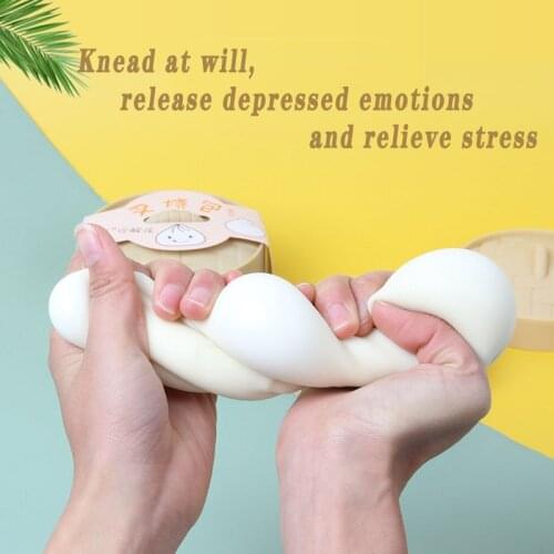 Creative Barbecued Pork Soft Buns Shape Simulation Steamed Bun Toys For Children Adults Simple Squeeze Relax Pressure Pop Gift