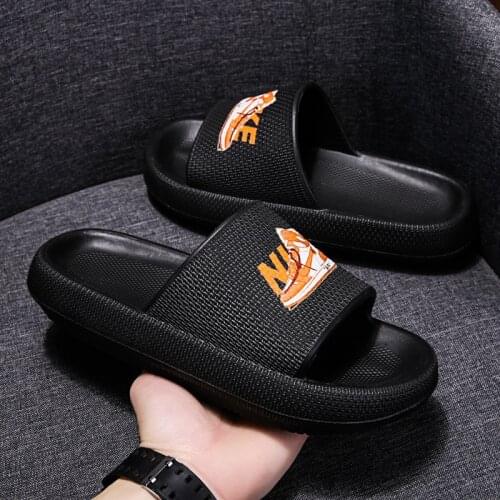 2021 Summer New Slippers Mens Trendy Fashion Comfortable Large Size Sports Flip-flop Mens Non-slip Beach Shoes