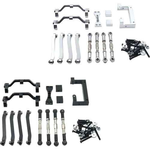 Upgrade RC Adjustable Steering Rod Link Linkages Mount Combo for MN D90 D91 D96 MN99s 1/12 RC Climbing Car Model Spare Parts