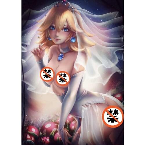 Print silk or canvas Boosette Bros Peach sexy game art poster 16x24 24x36 inch custom living room bedroom hanging picture