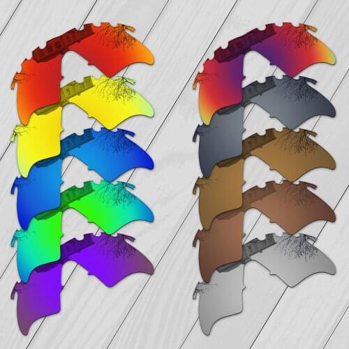 E.O.S Polarized Enhanced Replacement Lenses & Nose Pads Ear Socks for Oakley M Frame Heater Vented Sunglasses - Multiple Choice