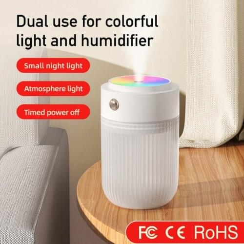 Portable 250ml Electric Air Humidifier Aroma Oil Diffuser USB Cool Mist Sprayer with Colorful Night Light for Home Car