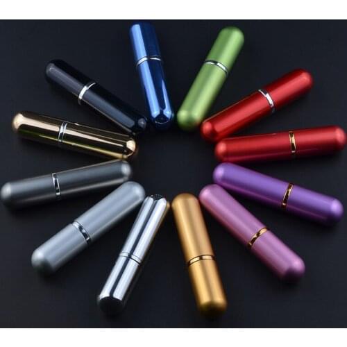 6 ML High quality Mini Travel size Refillable atomizer metal aluminum empty perfume spray bottles