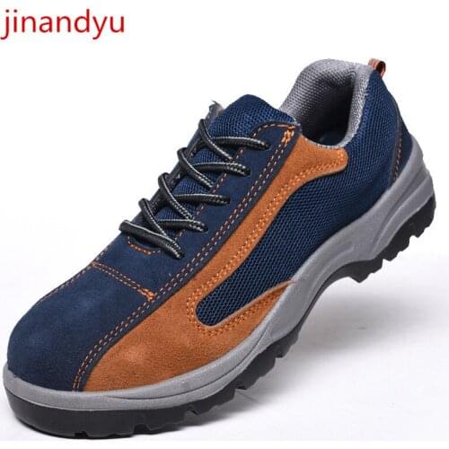 Working Shoes Man Safety Boots Anti Smash Anti Piercing Safety Welder Shoes Indestructible Breathable Insurance Working Shoes