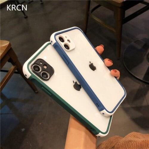 Luxury Shockproof Phone Case For iphone 11 Pro 12 Pro Max Lens Protection Cases On iphone XR XS Max X 7 8 Plus Back Cover Bumper