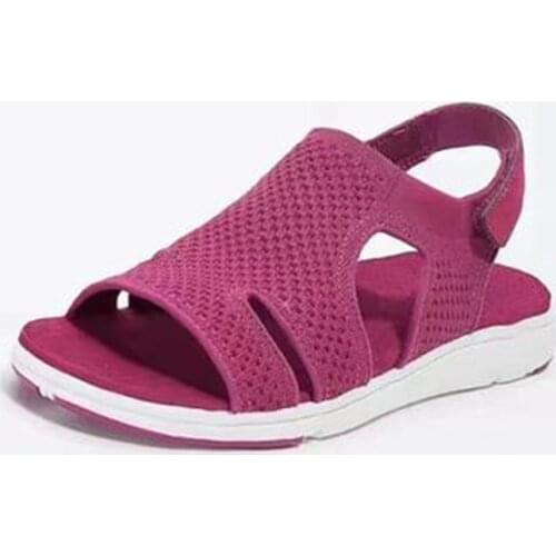 Women Sandals Breathable Mesh Summer Shoes For Women 2021 Flat Shoes Ladies Sandals Soft Orthopedic Women Shoes Chaussure Femme