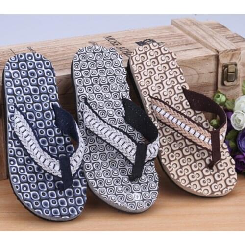 2021 New Arrival Summer Men Flip Flops High Quality Beach Sandals Anti-Slip Zapatos Hombre Casual Shoes Wholesale