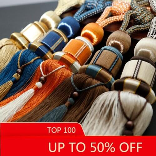 Curtain Rope Strap Hook Light Luxury Nordic Accessories Wall Hook Rope Drawstring Ball European Simple Modern