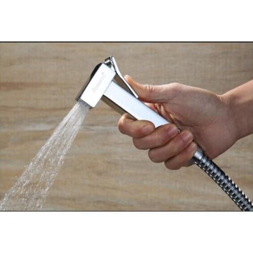 Vidric Bathroom total brass chrome finished Bidet faucet toilet bidet shower set Portable bidet spray 1.5m hose hand held bidet