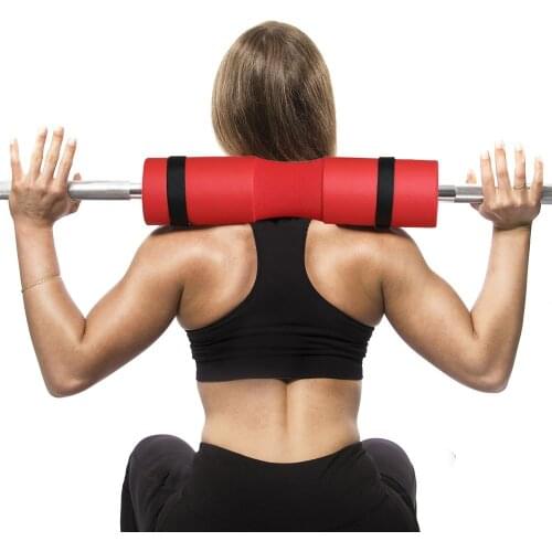Safety Squat Sponge Barbell Pad Protector Gym Weightlifting Neck Shoulder Support Fitness Neck Hip Push Bar Protector With Strap
