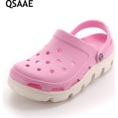 2019 New women authentic Warrior hole slippers couple sandals mules and clogs garden shoes for unisex breathable beach shoe AF71