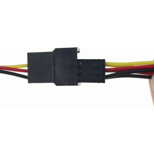 1 Piece PC Computer Fan Power 3Pin To Dual 3pin Y Cable Splitter Extension Cable Wire