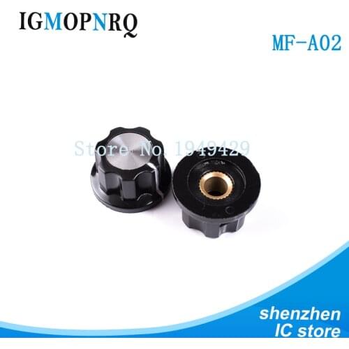 10PCS/LOT Hat MF-A02 potentiometer knob WH118/WX050 bakelite knob / copper core inner hole 6mm