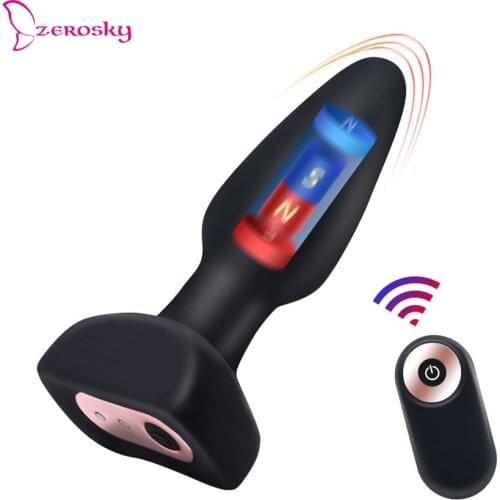 10 Speed Remote Control Prostate Massager Vibrating Anal Butt Plug For Women G spot Dildo Waterproof Massager