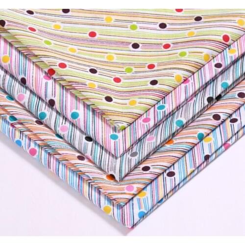 100*150cm Spotted Printed Poplin Fabric Clothing Lining Cloth By Meter DIY Sewing Home Decoration Material