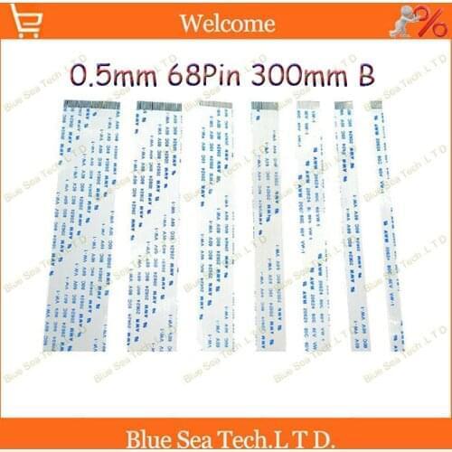 100 pcs/lot FFC/FPC Flexible Flat Cable 0.5mm pitch 68 pin 50mm Isotropy A cable,20624