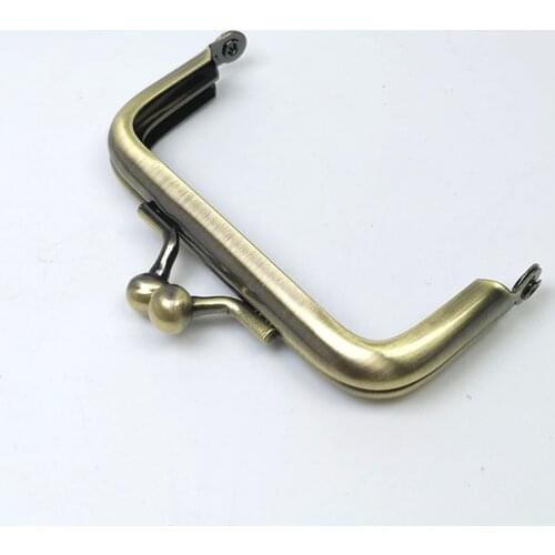 4 x 2 inches (10 x 5 cm) - Antique Brass Big Ball Clasp Coin Purse Frame Bronze Frame with Standard Ball- 20 Pieces