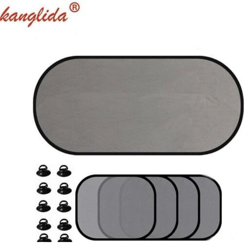 KANGLIDA 5Pcs Car Cover Sunshade 3D Photocatalyst Mesh Sun Visor Window Screen Sunshade Car Curtain Car interior Product Sucker