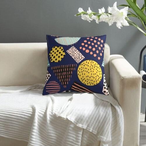Abstract Shapes And Leopard Print Seamless Pattern pillowcase printed cushion cover sofa waist pillow pillow cover