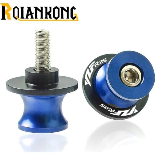 M6CNC Aluminum Screws Motor parts Swingarm Sliders Spools For Yamaha YZFr25 YZF-R25 YZFR25 YZF R25 Frame Swingarm Spools Sliders