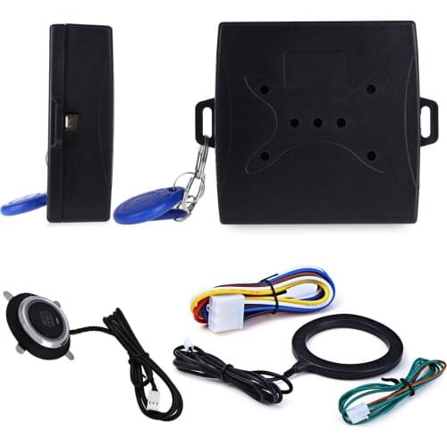 Car Alarm Engine Push Button Starline Start Stop RFID Lock Ignition Switch Keyless Entry System Starter Anti-theft System