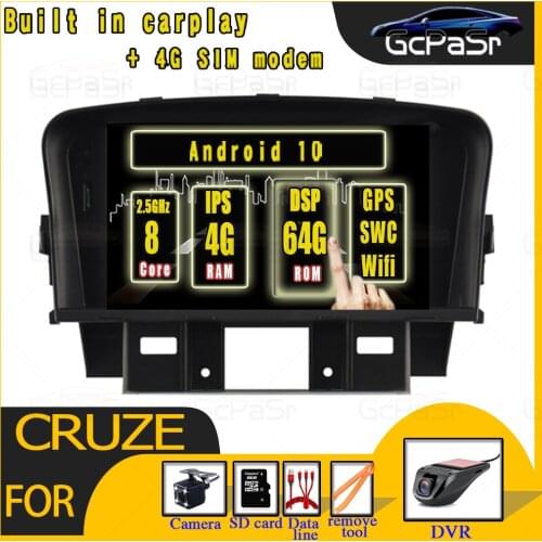 DSP 4G DVD Android 10 Car Multimedia Radio Player for CHEVROLET CRUZE 2008 2009 2010 2011 2012 2013 Car Navigation Audio System