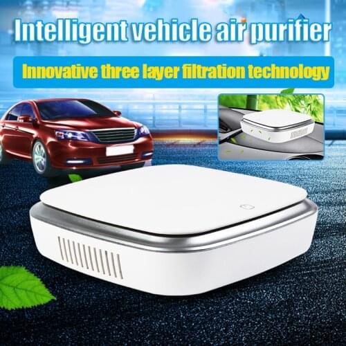 Car Solar Power Air Purifier Peculiar Smell Remover Portable Air Fresher for Home Office B99