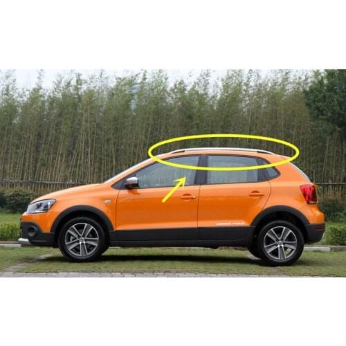 For Volkswagen VW POLO Cross Polo 2006-2015 Roof Rack Rails Bar Luggage Carrier Bars top Racks Rail Boxes Aluminum alloy paste