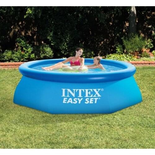 Original INTEX Swimming Pool thickening super large adult paddling pool family childrens swimming pool 244*76 dish 28110