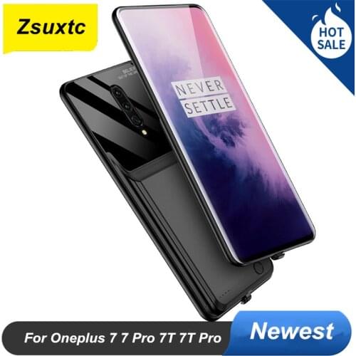 6000 Mah For Oneplus 7 7 Pro 7T 7T Pro Battery Case Smart Phone Charger Stand Cover Smart Power Bank
