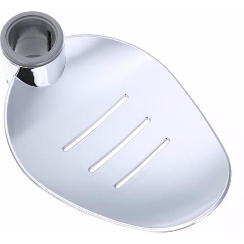 Leaf Shape Chrome Soap Holder Bathroom Shower Soap Dish Holder Tray Riser Rail Diameter 25mm Mayitr