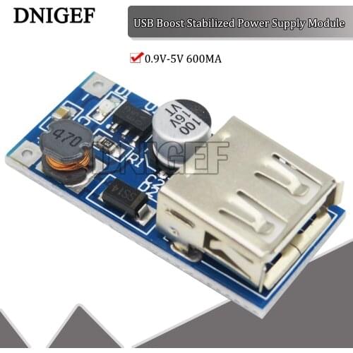 DNIGEF DC-DC 0.9V~5V TO 5V 600MA Boost Converter Supply Voltage Module USB Mobile Power Supply Circuit Board